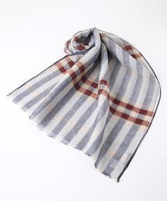 Harriss / ハリス マフラー・ショール・スヌード・ストール | リネンコットンチェックストール