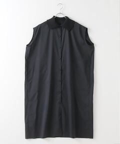 Harriss / ハリス ロング・マキシ丈ワンピース | ポリエステルラミーポプリンニットカラーワンピース