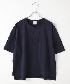 コットン天竺HワッペンTシャツ