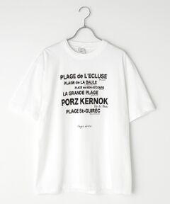 コットン天竺Plage DoréesプリントTシャツ