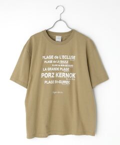 コットン天竺Plage DoréesプリントTシャツ