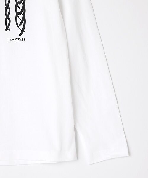 Harriss / ハリス Tシャツ | 5.6オンスコットン編目プリント長袖Tシャツ | 詳細4