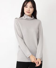 カシミヤ変形タートルネックセーター