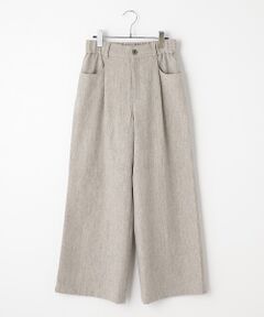 Harriss / ハリス その他パンツ | ウールナイロンフラノセミワイドパンツ