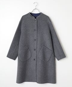 Harriss / ハリス その他アウター | カシミヤリバーシブルシングルロングコート