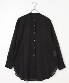 Harriss / ハリス シャツ・ブラウス | コットンボイルワッシャーバンドカラービッグシャツ