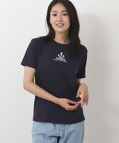 Harriss / ハリス フロッキープリントライトオンスTシャツ フロッキープリントライトオンスTシャツ （Tシャツ）｜Harriss