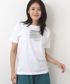 箔プリントライトオンスTシャツ