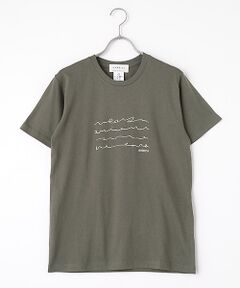 Harriss / ハリス Tシャツ | 波文字プリントライトオンスTシャツ
