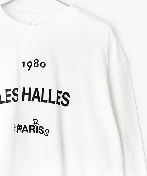 Harriss / ハリス Tシャツ | LES HALLES柄プリントL/Sティー | 詳細2