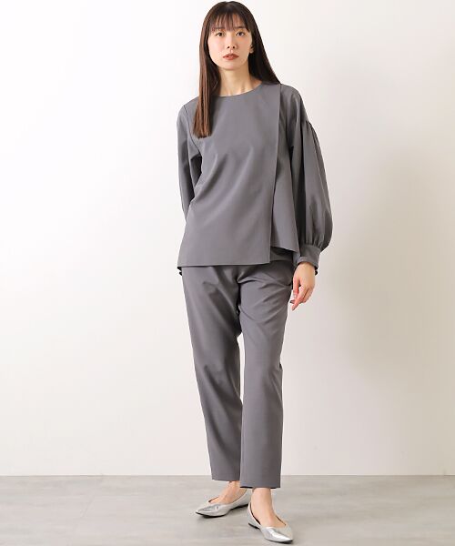 Harriss / ハリス スラックス・ドレスパンツ | ウエストゴムギャザーテーパードパンツ | 詳細9