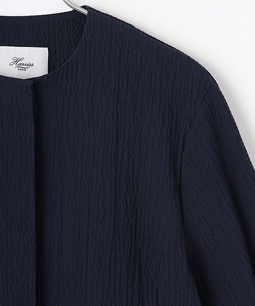 Harriss / ハリス ノーカラージャケット | ノーカラーショートジャケット | 詳細2