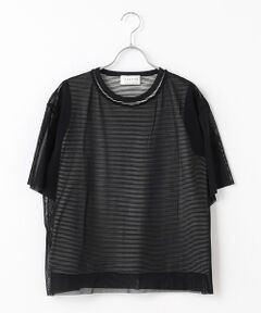 Harriss / ハリス カットソー | チュールレイヤードプルオーバー