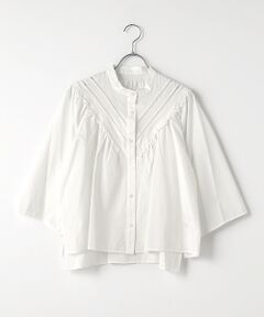 Harriss / ハリス シャツ・ブラウス | レース付スタンドカラーブラウス