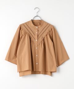 Harriss / ハリス シャツ・ブラウス | レース付スタンドカラーブラウス
