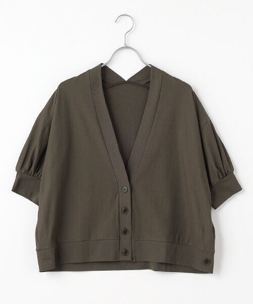 Harriss/ハリス カシュクールVカーディガン ダークブラウン 36 Harriss/ハリス カシュクールVカーディガン ダークブラウン 36