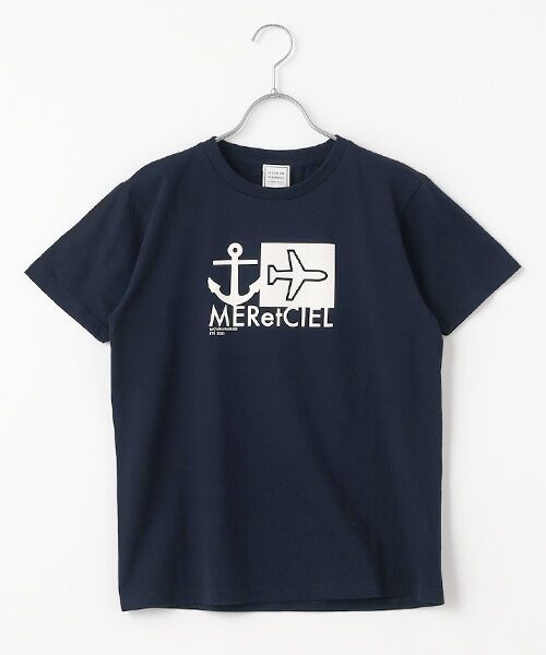 Harriss/ハリス MERetCIEL柄Tシャツ ネイビーブルー 36 Harriss/ハリス MERetCIEL柄Tシャツ ネイビーブルー 36