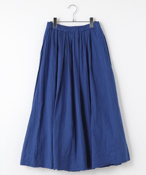 Harriss/ハリス タックフレアーイージースカート ブルー 36 Harriss/ハリス タックフレアーイージースカート ブルー 36