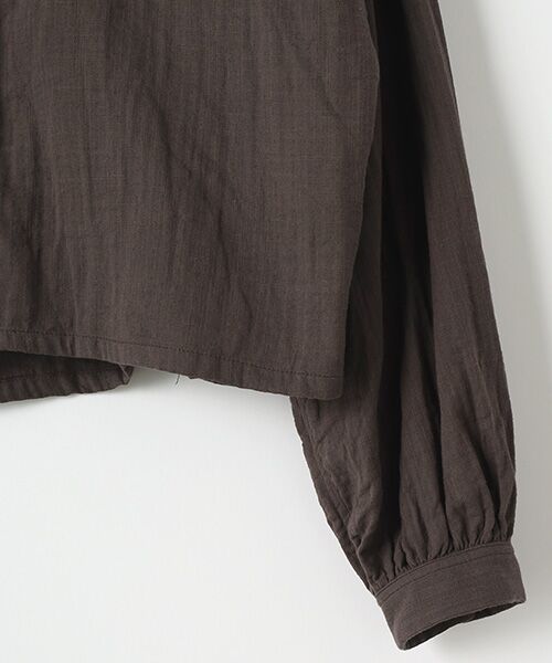 Harriss / ハリス シャツ・ブラウス | クロップドパラーシュートボタンシャツ | 詳細4