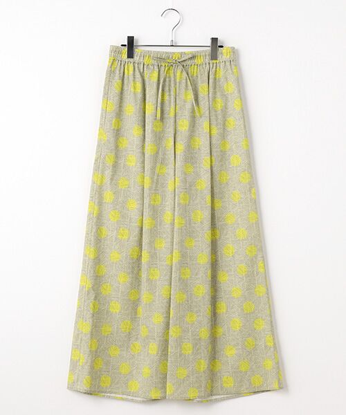 Harriss/ハリス キュロット風ワイドパンツ イエロー 38 Harriss/ハリス キュロット風ワイドパンツ イエロー 38