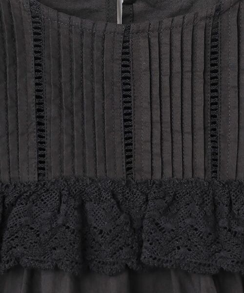 Harriss / ハリス シャツ・ブラウス | レース付ノーカラーブラウス | 詳細7