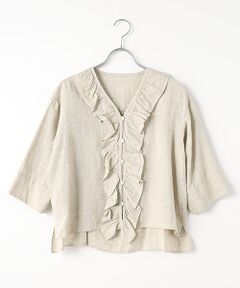 Harriss / ハリス シャツ・ブラウス | リネンフリルブラウス