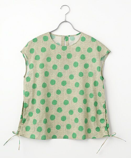 Harriss / ハリス シャツ・ブラウス | サイドリボンブラウス（グリーン）