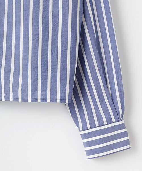 Harriss / ハリス シャツ・ブラウス | クロップドバンドカラーシャツ | 詳細3