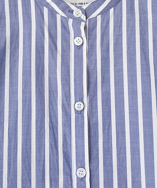 Harriss / ハリス シャツ・ブラウス | クロップドバンドカラーシャツ | 詳細4