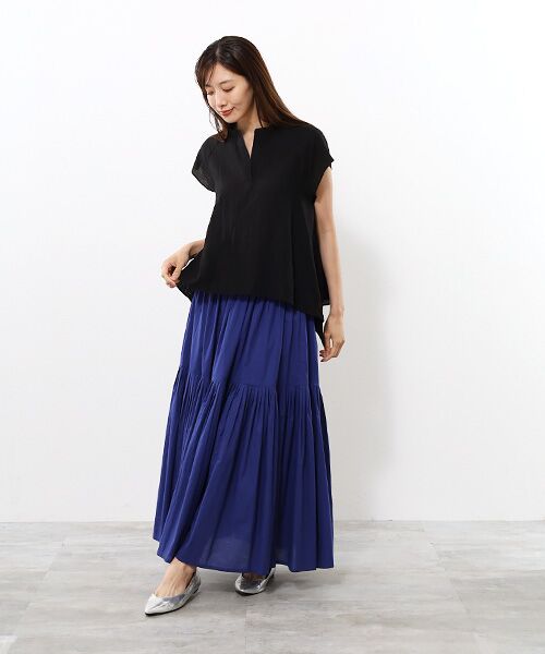Harriss / ハリス ロング・マキシ丈スカート | タックマキシティアードスカート | 詳細8