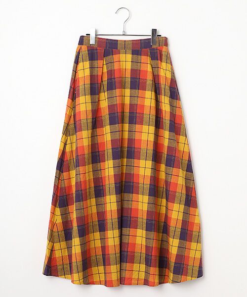 Harriss / ハリス ロング・マキシ丈スカート | ２パネルフレアースカート（イエロー）