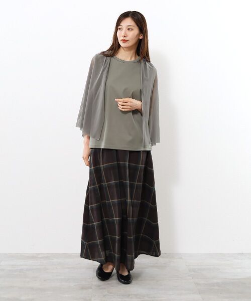 Harriss / ハリス カットソー | チュールレイヤードノースリーブ | 詳細8