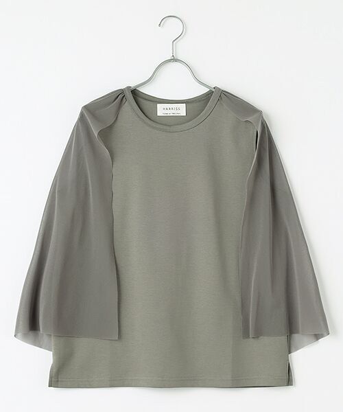 Harriss / ハリス カットソー | チュールレイヤードノースリーブ | 詳細10