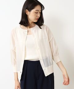 レディース ライトグレー カシミア カーディガン