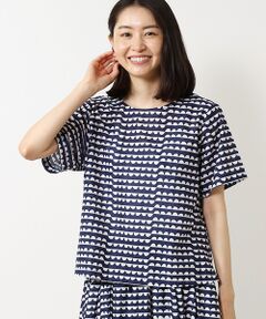 Harriss / ハリス コットン異素材切替2WAYカットソー セール】 コットン異素材切替2WAYカットソー （カットソー
