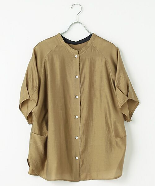 Harriss / ハリス シャツ・ブラウス | コクーンシャツ（カーキグリーン）