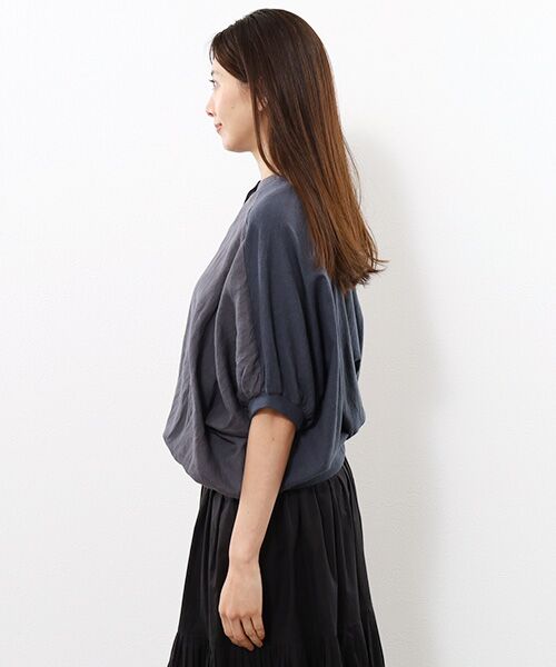 Harriss / ハリス カットソー | 異素材コンビプルオーバー | 詳細5