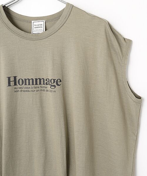 Harriss / ハリス Tシャツ | 裾タックプリントTシャツ | 詳細4