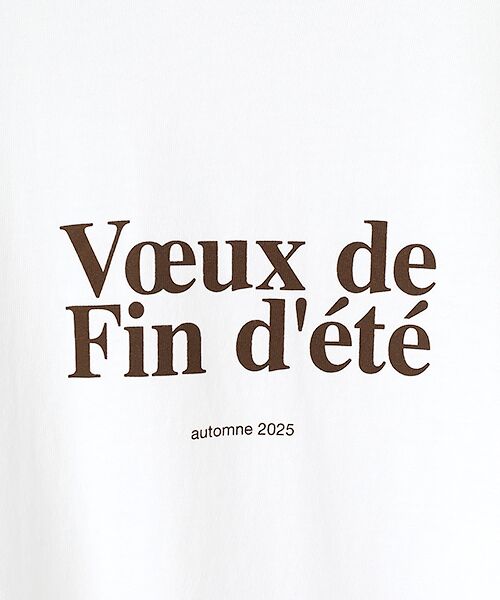 Harriss / ハリス Tシャツ | Voeux de Fin d'eteプリント | 詳細1