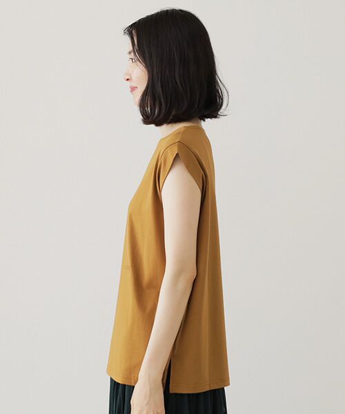 Harriss / ハリス カットソー | ギャザーフレンチスリーブTシャツ | 詳細9