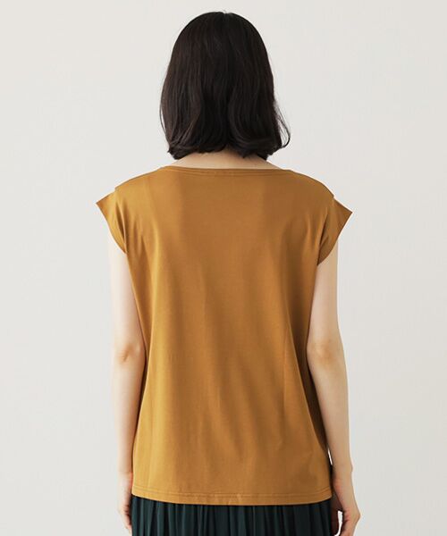 Harriss / ハリス カットソー | ギャザーフレンチスリーブTシャツ | 詳細10