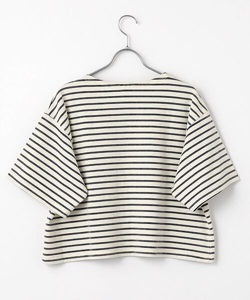 Harriss / ハリス カットソー | クロップドボーダーティーシャツ | 詳細1