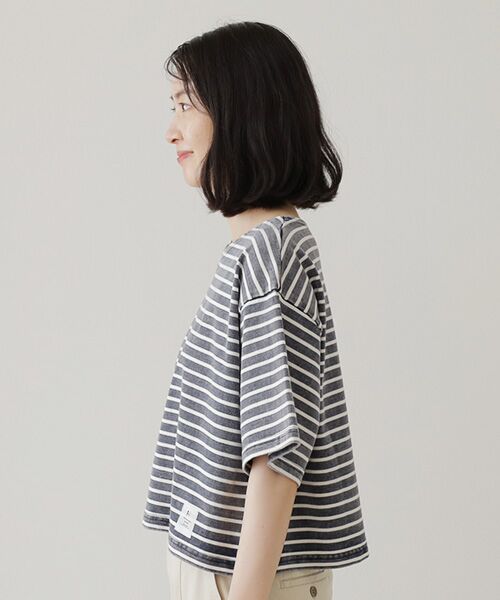 Harriss / ハリス カットソー | クロップドボーダーティーシャツ | 詳細6