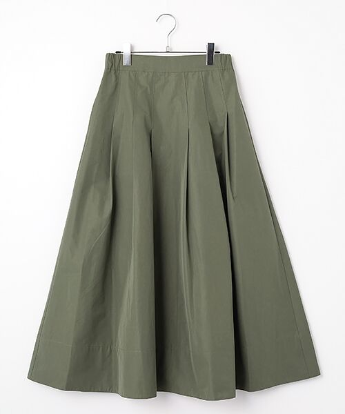 Harriss/ハリス バックジップタックフレアースカート カーキグリーン 36 Harriss/ハリス バックジップタックフレアースカート カーキグリーン 36