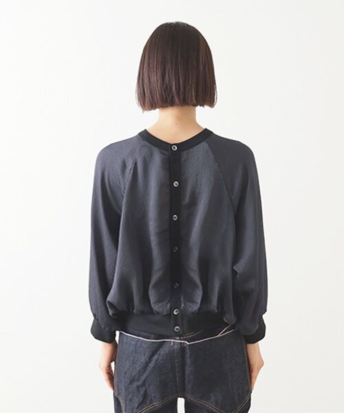 Harriss / ハリス カットソー | 異素材コンビ2WAYトップ | 詳細7