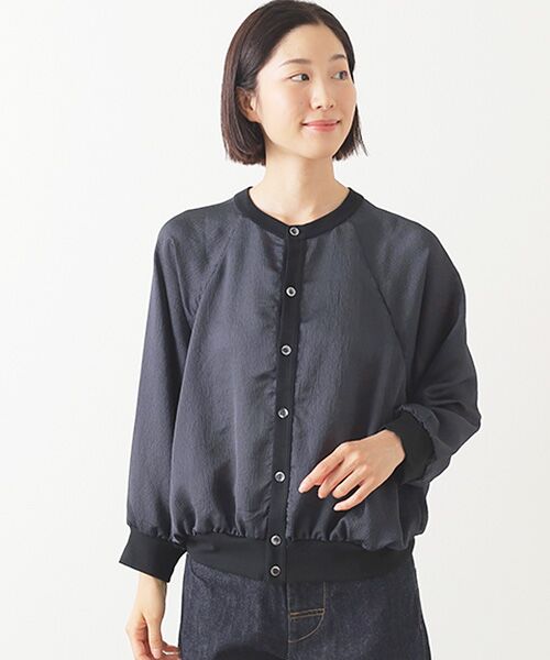 Harriss / ハリス カットソー | 異素材コンビ2WAYトップ | 詳細8