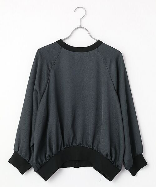 Harriss / ハリス カットソー | 異素材コンビ2WAYトップ | 詳細9