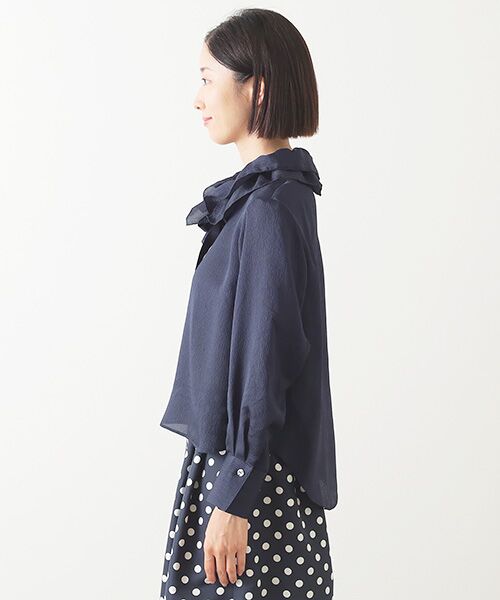 Harriss / ハリス シャツ・ブラウス | フリルストール付きチュニックブラウス | 詳細2