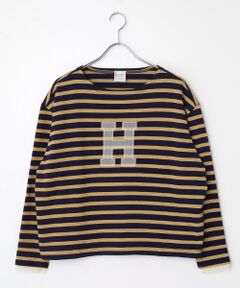 Harriss / ハリス カットソー | Hアップリケバスクシャツ