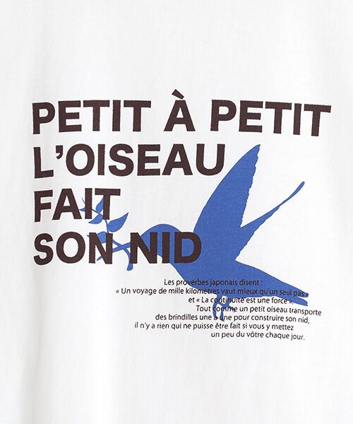 Harriss / ハリス Tシャツ | L'OISEAUプリント | 詳細1